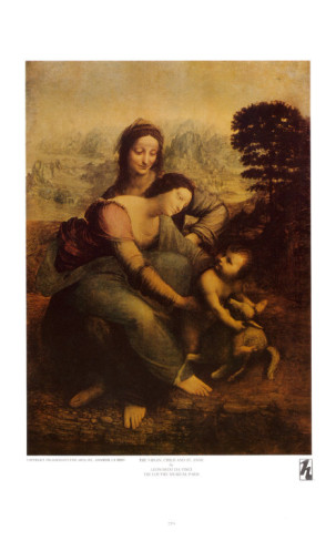 Virgin And Child With St.Anne, Circa 1510 - Leonardo Da Vinci Painting - Click Image to Close